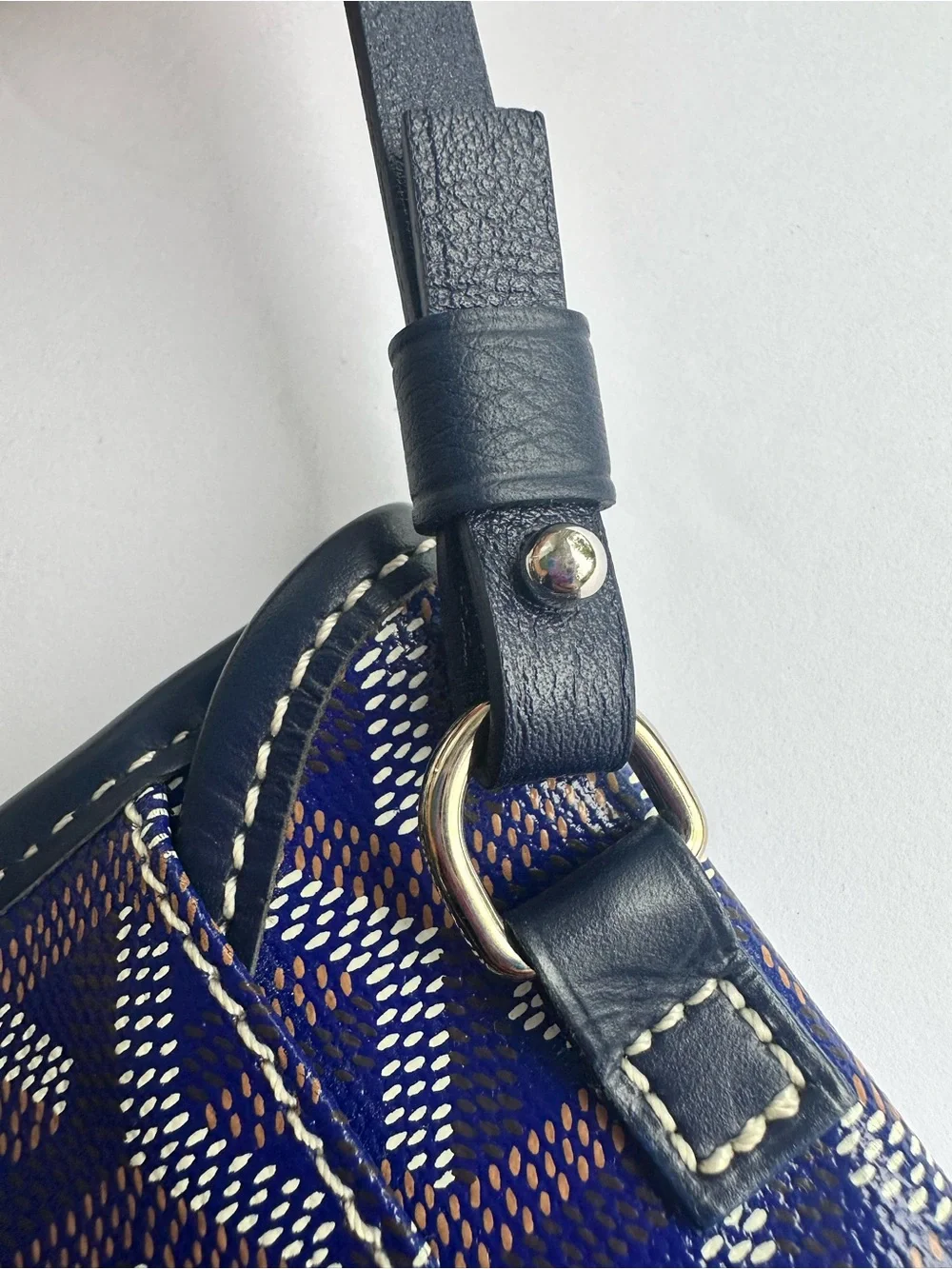 💙Authentic Goyard Saint Louis Pm Navy tote comes with the pouch
